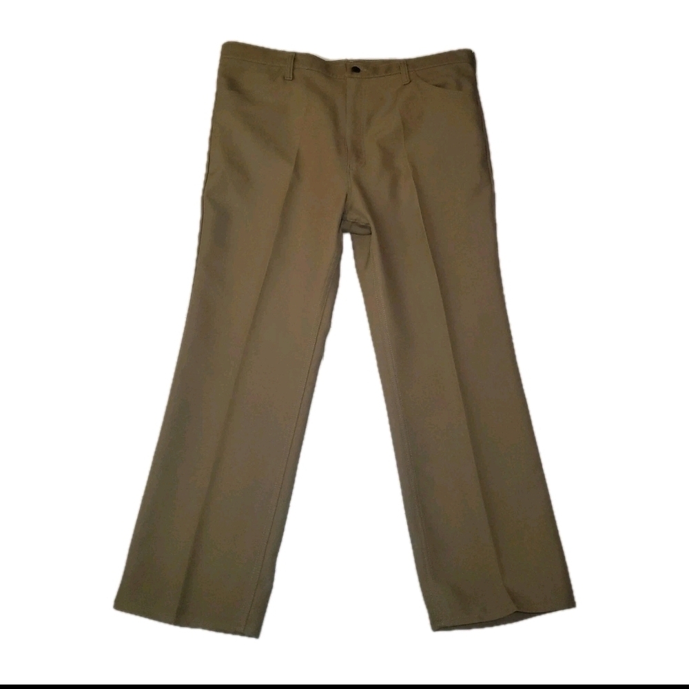 Vintage Wrangler Pants Mens 40x29 Brown Bootcut Slacks Western Cowboy Trousers - Picture 10 of 10